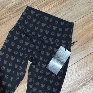 Lululemon Disney Mickey Mouse Black Wunder Train Leggings 25”